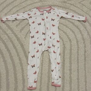 Kyte BABY Zippered Romper Butterfly